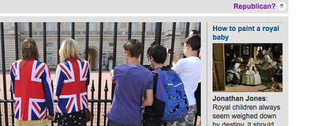 © Guardian Ausschnitt aus der Guardian Website